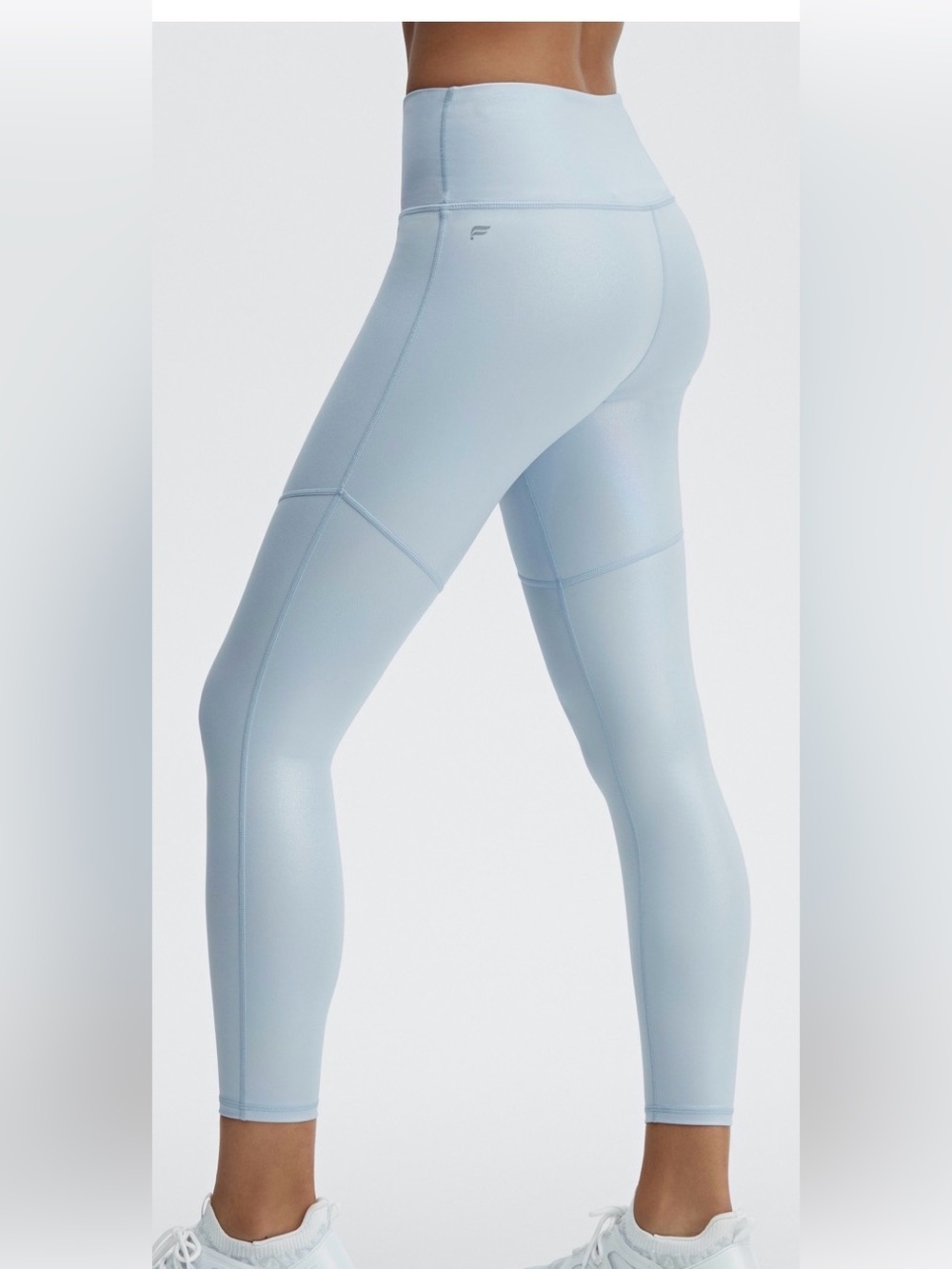 Fabletics iridescent powder blue High-Rise Performance Leggings